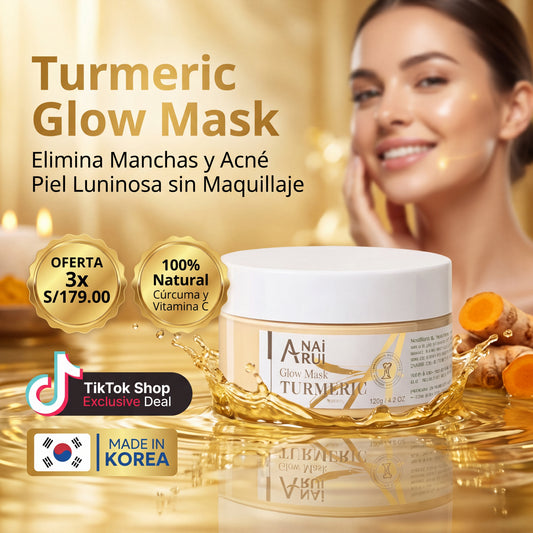 Mascarilla Turmeric, Vitamin C & Kaolin Clay - Moisturizing
